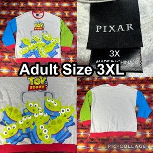 Toy Story Ugly Sweater Adult 3XL Green Aliens Disney Pixar Pizza Planet BoxLunch